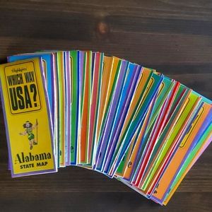Highlights Which Way USA? Set of All 50 State Maps